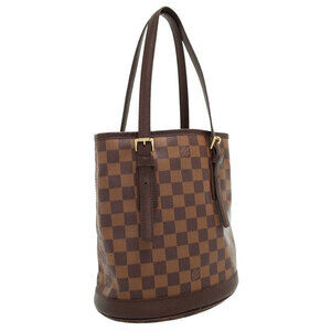 Louis Vuitton Pouch Bucket Brown Bag Damier Marais Ebene